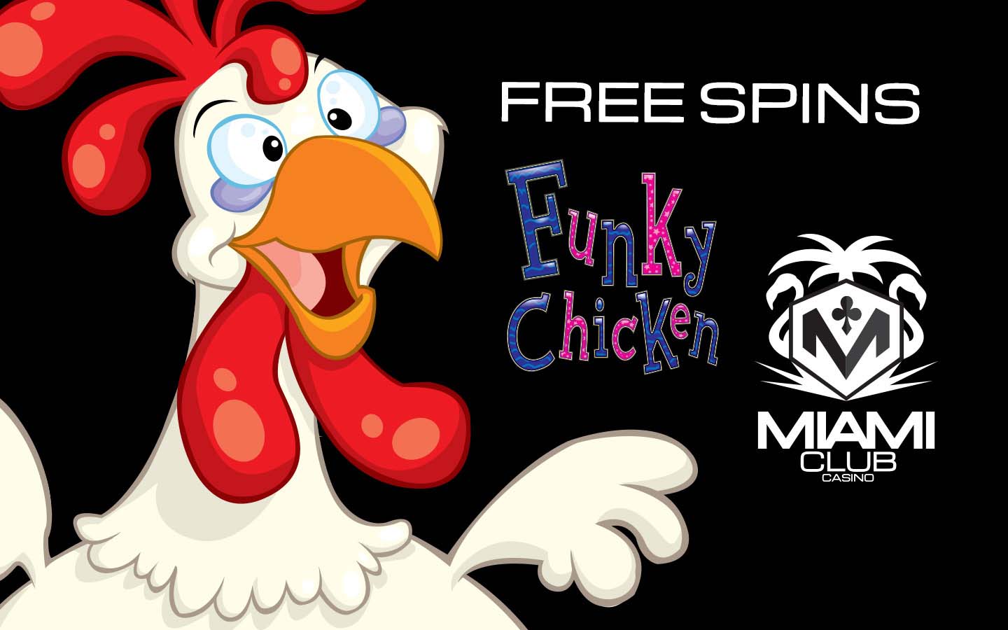 Funky free spins at Miami Club casino