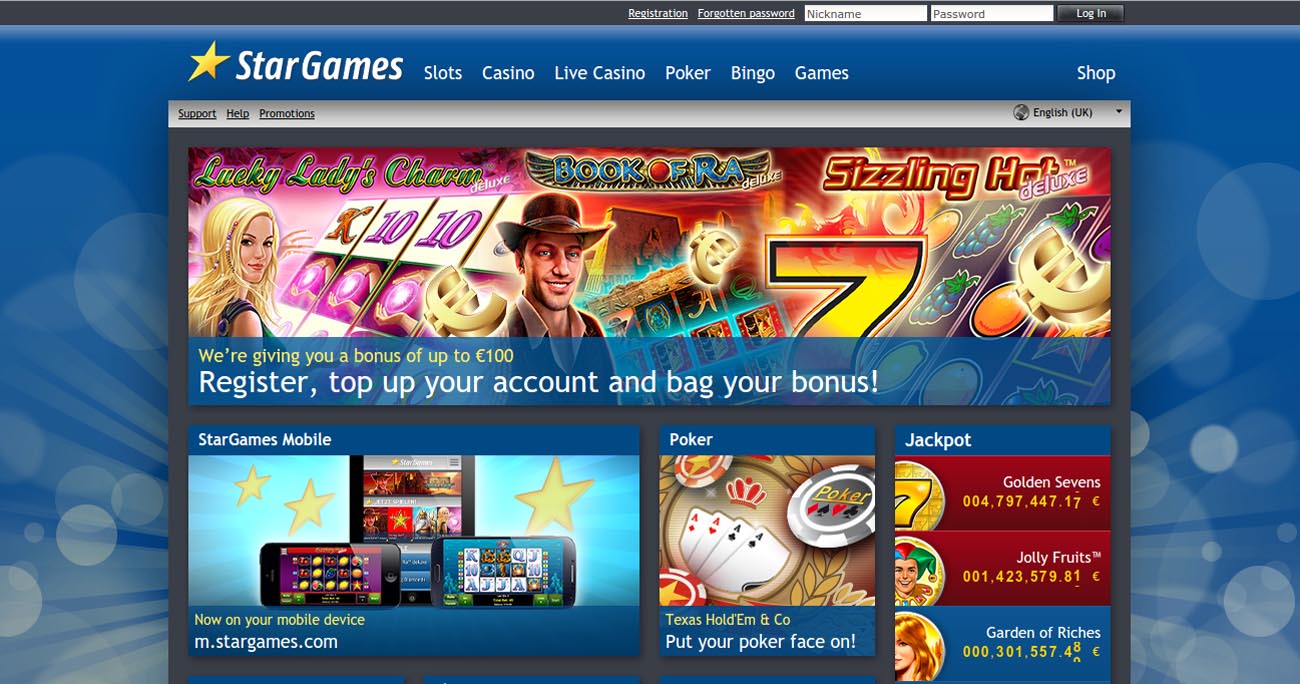 StarGames casino new website